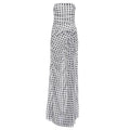 Autumn Winter Women Clothing Sexy Slim Sleeveless Tube Top Backless Slit Polka Dot Dress