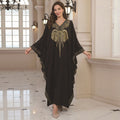 Rayon Embroidered Holiday Loose Maxi Dress Women Beach Jacket Seaside Maxi Dress Beach Cover Up