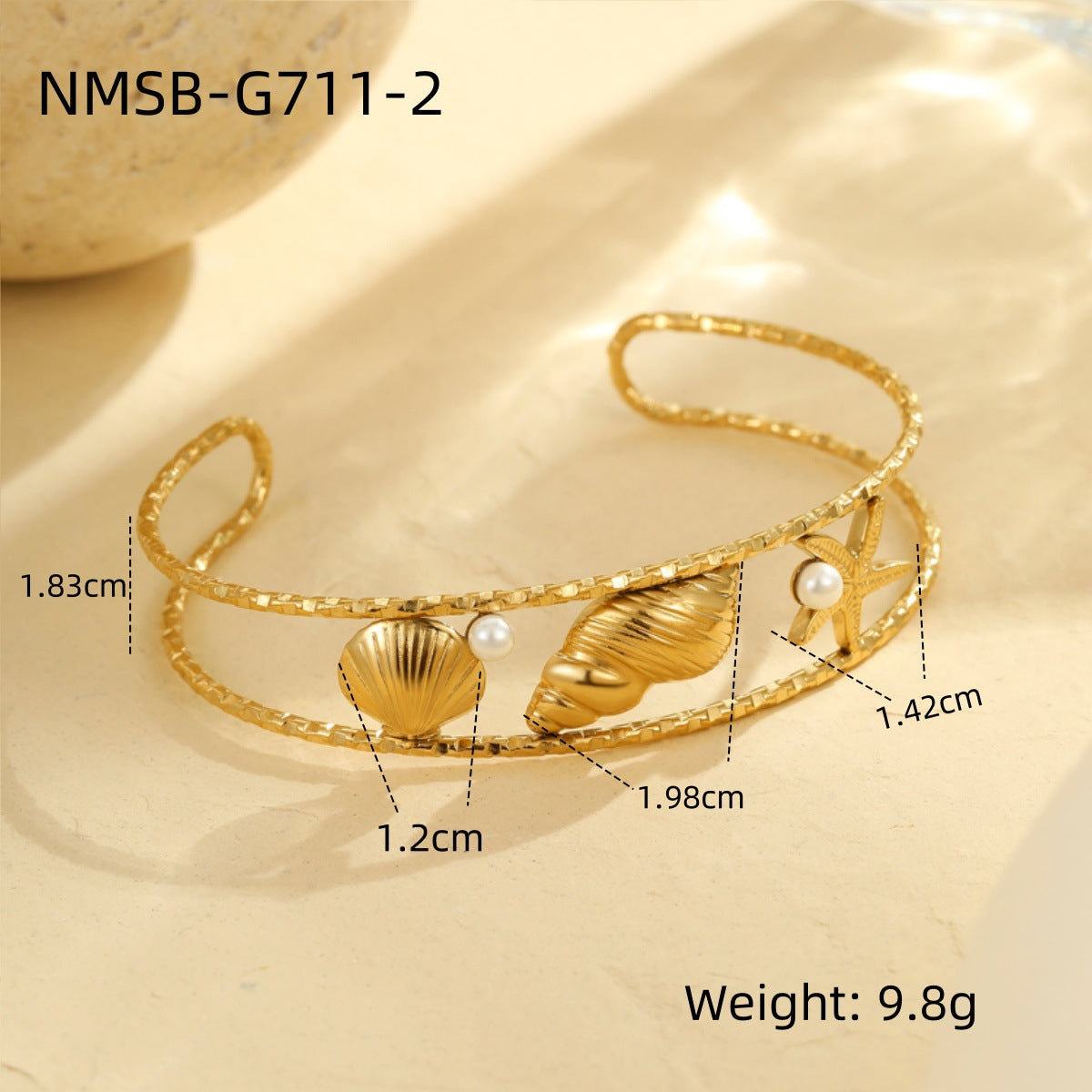 Arrival Ocean Series Starfish Conch Stainless Steel Bracelet Minority Elegant High Grade Bracelet
