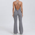 Adjustable Shoulder Strap Horn Yoga Jumpsuit Sports Fitness Hollow Out Cutout Hip Lifting Yoga Jumpsuit