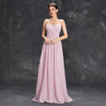 Women off the Shoulder Bridesmaid Dress Summer Chiffon A line Dress Tube Top Dress