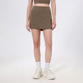 Contrast Color High Waist Running Sports Short Skirt Women Faux Two Piece Anti Exposure Badminton Tennis Skirt Fitness Pants Yoga Skirt