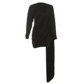 Fall Women Clothing round Neck Long Sleeve All Match Sheath Ribbon Dress Women