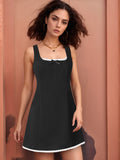 Summer Women Strappy Bow Waist Dress