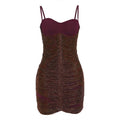 Autumn Winter Women Clothing Sexy Slim V neck Backless Hip Spaghetti Straps Dress for Women