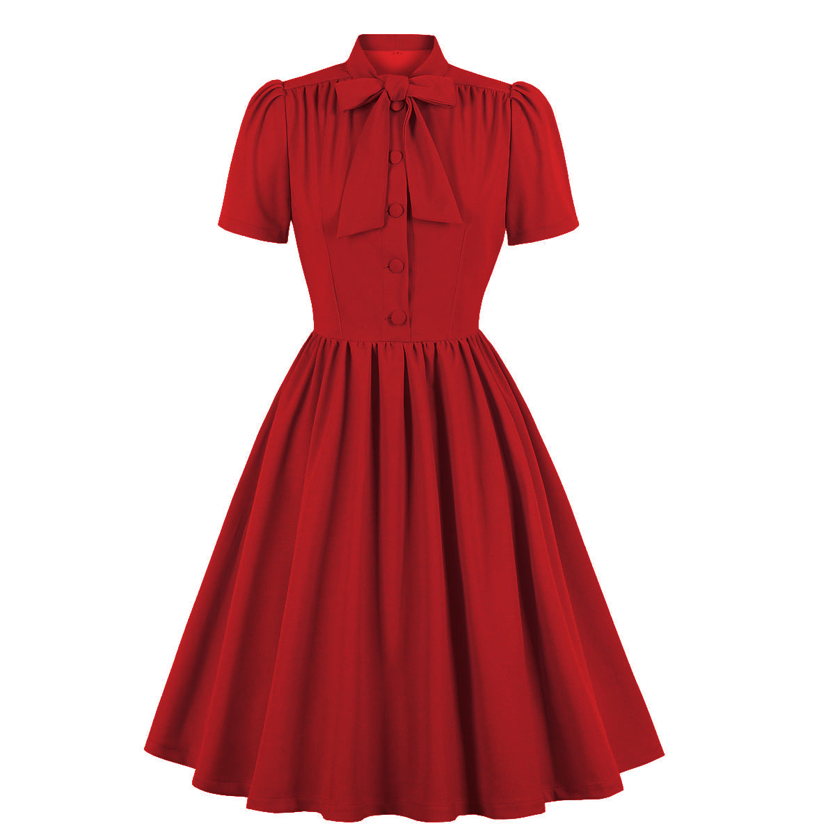 Women Clothing Elegant Tied Large Swing Dress
