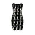 Sexy Tube Top Heavy Industry Beads Tassel Drilling Bandage One Piece Dress Cocktail Party Short Dress