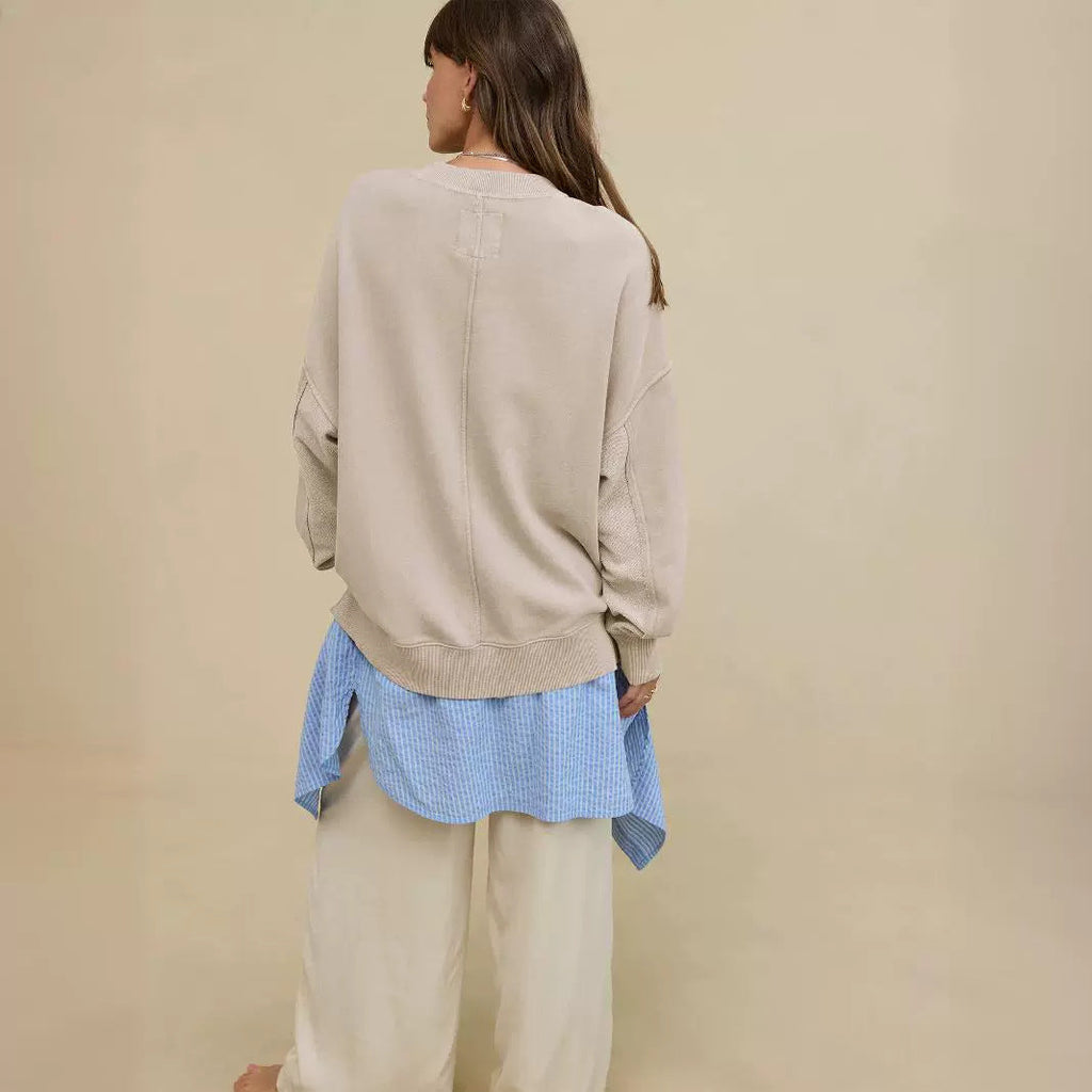 Sweatshirt Coat Women Loose Casual Brand Round Neck Top Women Commuting Wear High Grade