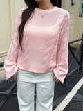 Casual Simple Wool Long Sleeve Sweaters Women Clothing Autumn Winter