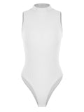 Summer Women Clothing Sexy Slim Rib Sleeveless Jumpsuit