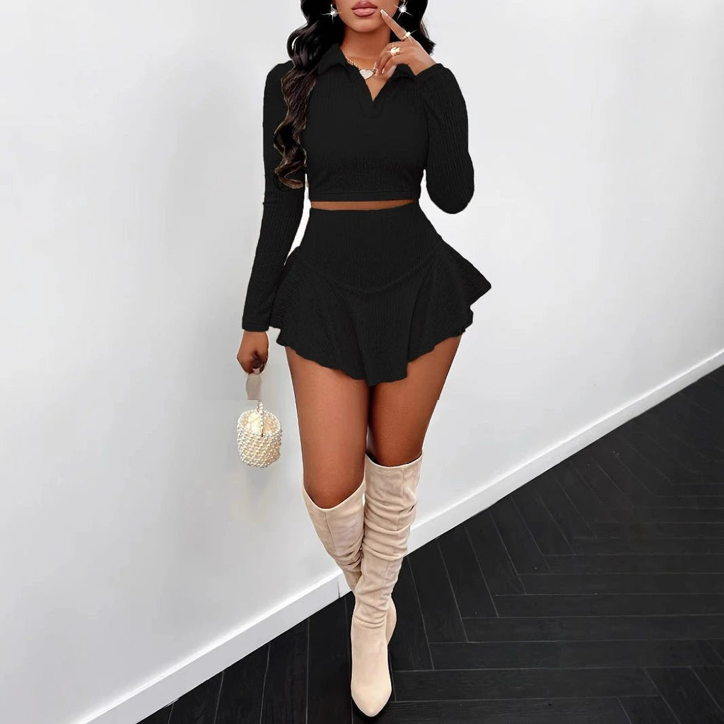Women's two-piece High Waist  Skirt