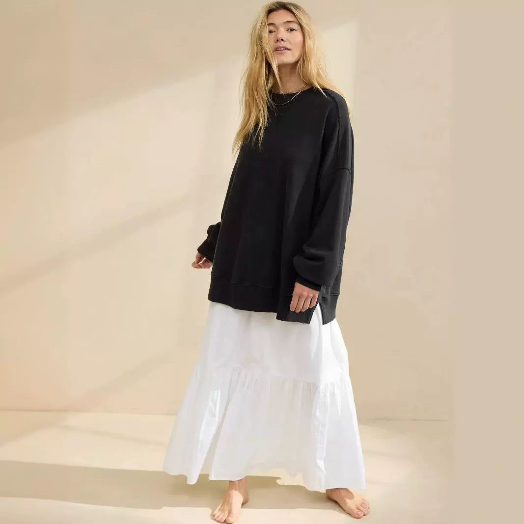 Sweatshirt Coat Women Loose Casual Brand Round Neck Top Women Commuting Wear High Grade