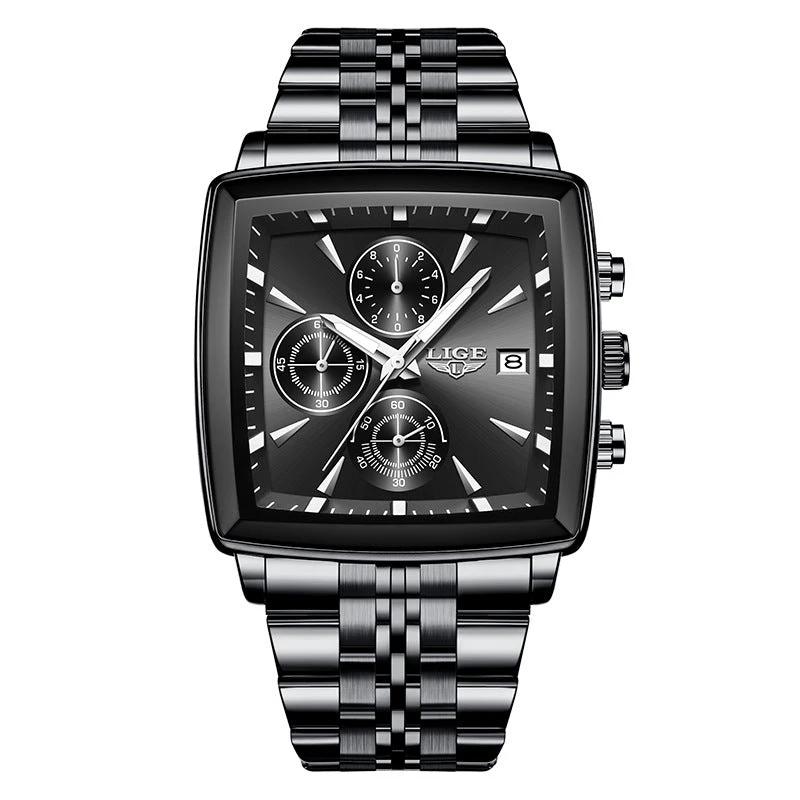 Men's Large Dial Square Watch