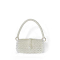 Retro Dinner Cans Pearl Bag Acrylic Beads Hand Carrying Knitting Beaded Pouch Mobile Phone Bag