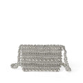Handmade Beaded Bag Silver Bag Pearl Vegetable Basket Casual Weaving Messenger Bag Hollow Out Cutout