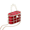 Pearl Tote Women Bag Spring Chain Shoulder Crossbody Box Bag Hair