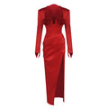 Sexy Low Cut Buttock Dress Elegant Graceful Party Dress Heavy Industry Floral Dress