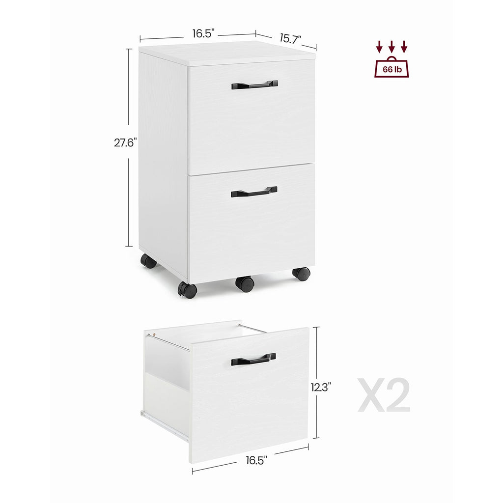 2-Drawer File Cabinet for Home Office