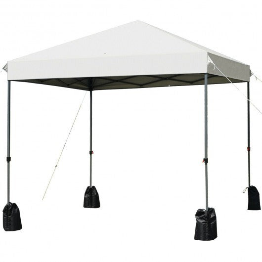 8'x8' Outdoor Pop up Canopy Tent  w/Roller Bag-Blue