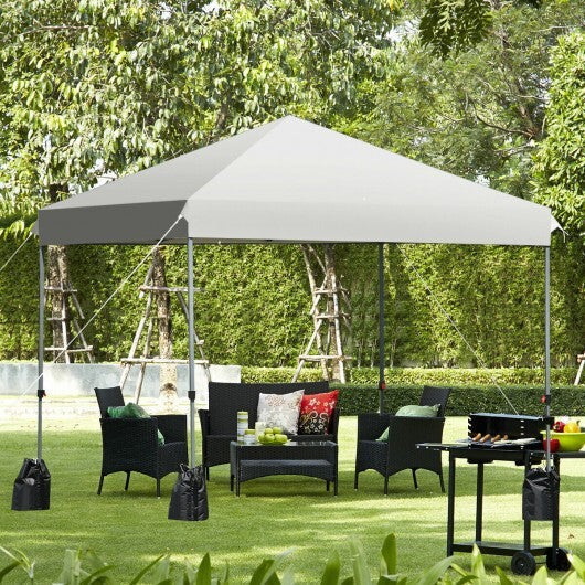 8'x8' Outdoor Pop up Canopy Tent  w/Roller Bag-Blue