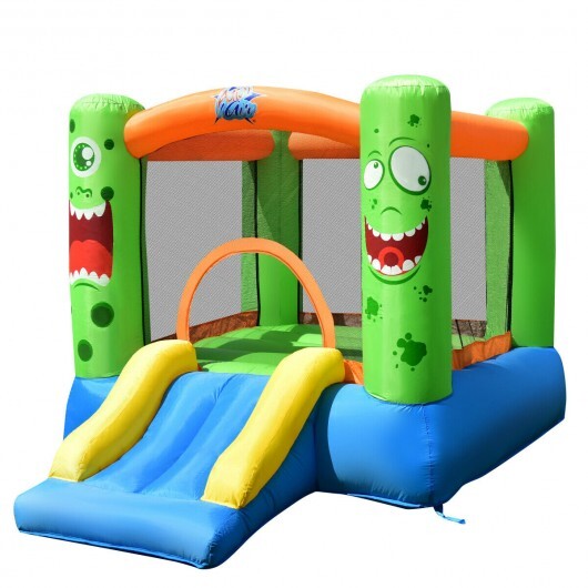 Inflatable Bounce House Jumper Castle Kid's Playhouse with Long Slide