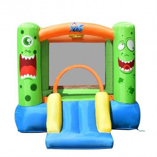 Inflatable Bounce House Jumper Castle Kid's Playhouse with Long Slide