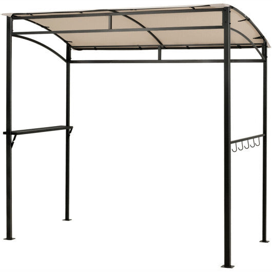 7 x 4.5 Feet Grill Gazebo Outdoor Patio Garden BBQ Canopy Shelter-Brown