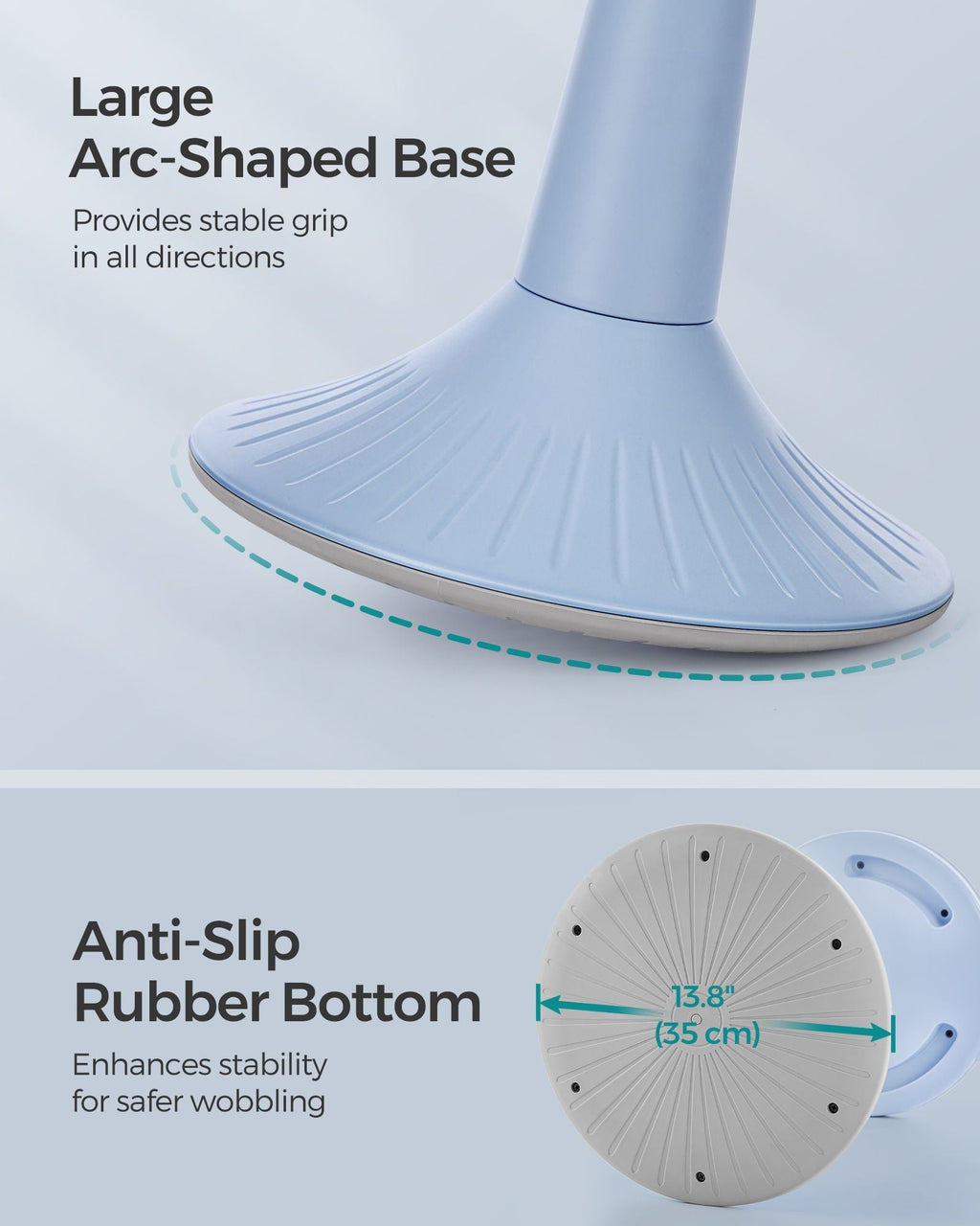 14.2" High Wiggle Stool for Kids Ages 5-8
