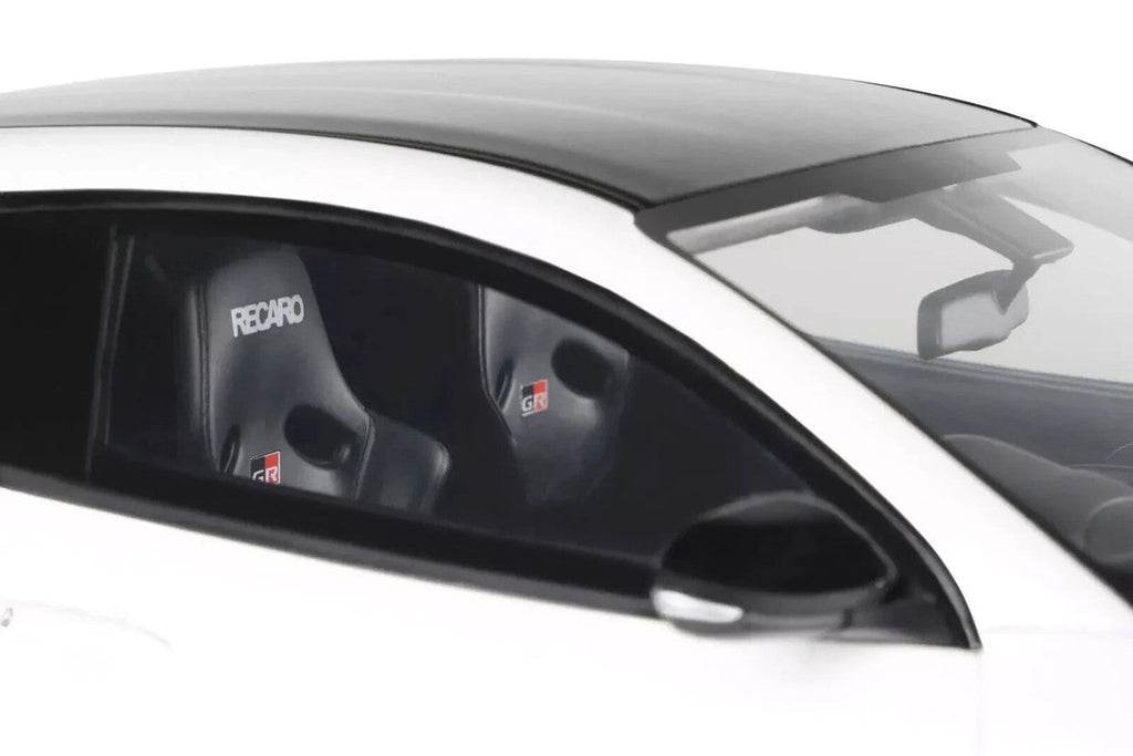 2022 Toyota GRMN Yaris RHD (Right Hand Drive) Platinum White Pearl with Black Hood and Top Limited Edition to 999 pieces Worldwide 1/18 Model Car by Otto Mobile