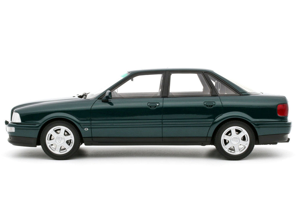 1993 Audi S2 Sedan Emerald Green Metallic Limited Edition to 2000 pieces Worldwide 1/18 Model Car by Otto Mobile