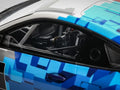 2024 BMW M4 GT4 #1 "M Motorsport Livery" Black and White with Red and Blue Graphics Limited Edition to 999 pieces Worldwide 1/18 Model Car by Otto Mobile