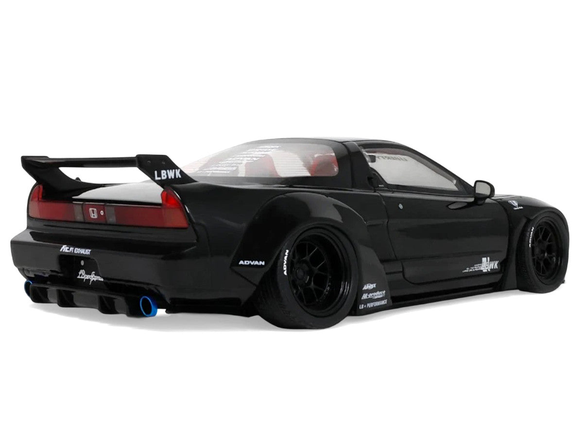 2020 Honda NSX (NA1) LB-Works Black with Red Interior Limited Edition to 2000 pieces Worldwide 1/18 Model Car by Otto Mobile