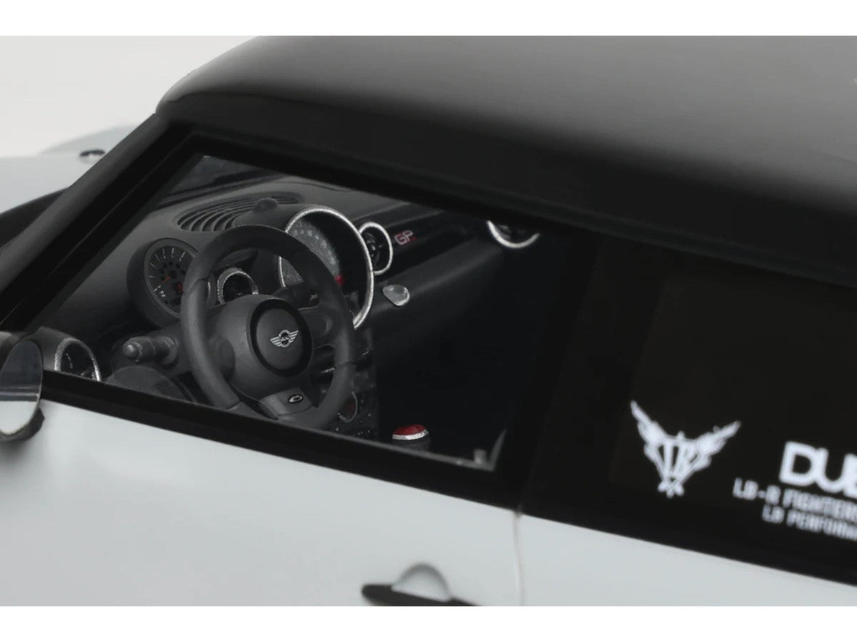 2015 Mini Cooper R56 LB-Works "LB Nation" Gray with Black Top Limited Edition to 999 pieces Worldwide 1/18 Model Car by Otto Mobile