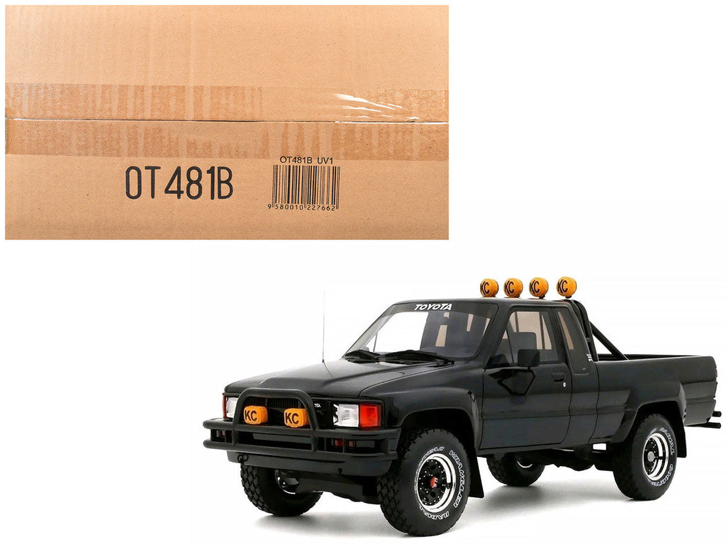 1985 Toyota Hilux SR5 Pickup Truck Black Limited Edition to 2500 pieces Worldwide 1/18 Model Car by Otto Mobile