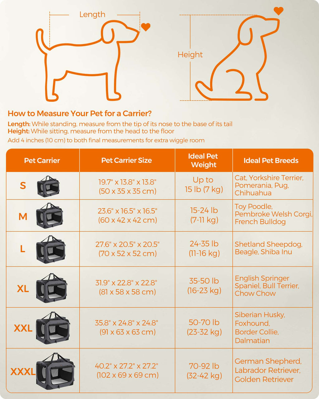 32 Inches Collapsible Soft Dog Crate