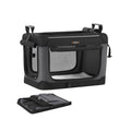 Collapsible Dog Crate 24-Inch 4 Mesh Doors Handles Storage Pocket
