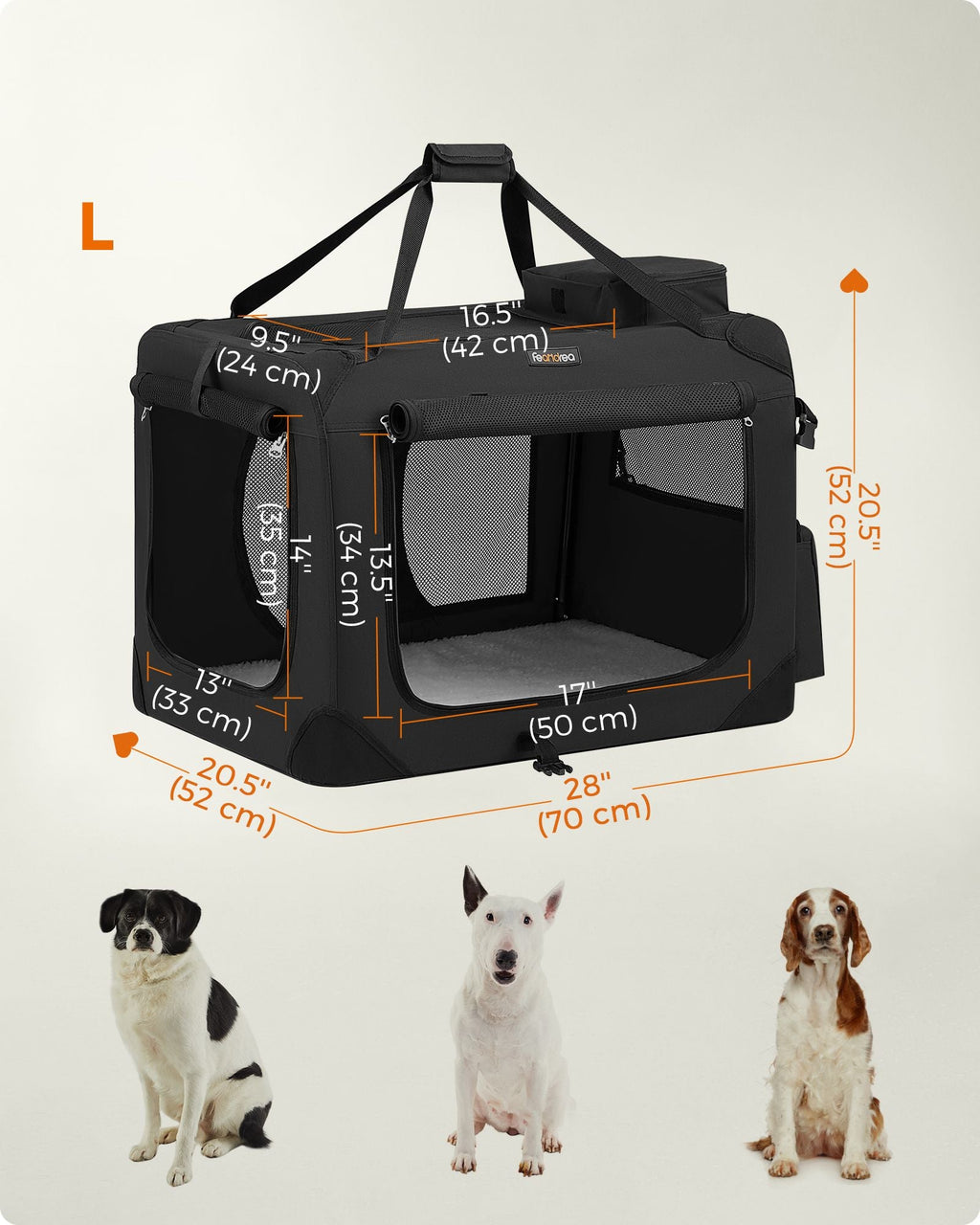 28 Inches Collapsible Soft Dog Crate