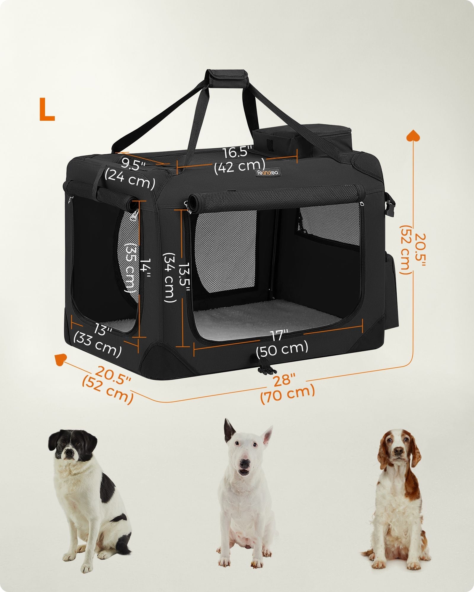 28 Inches Collapsible Soft Dog Crate