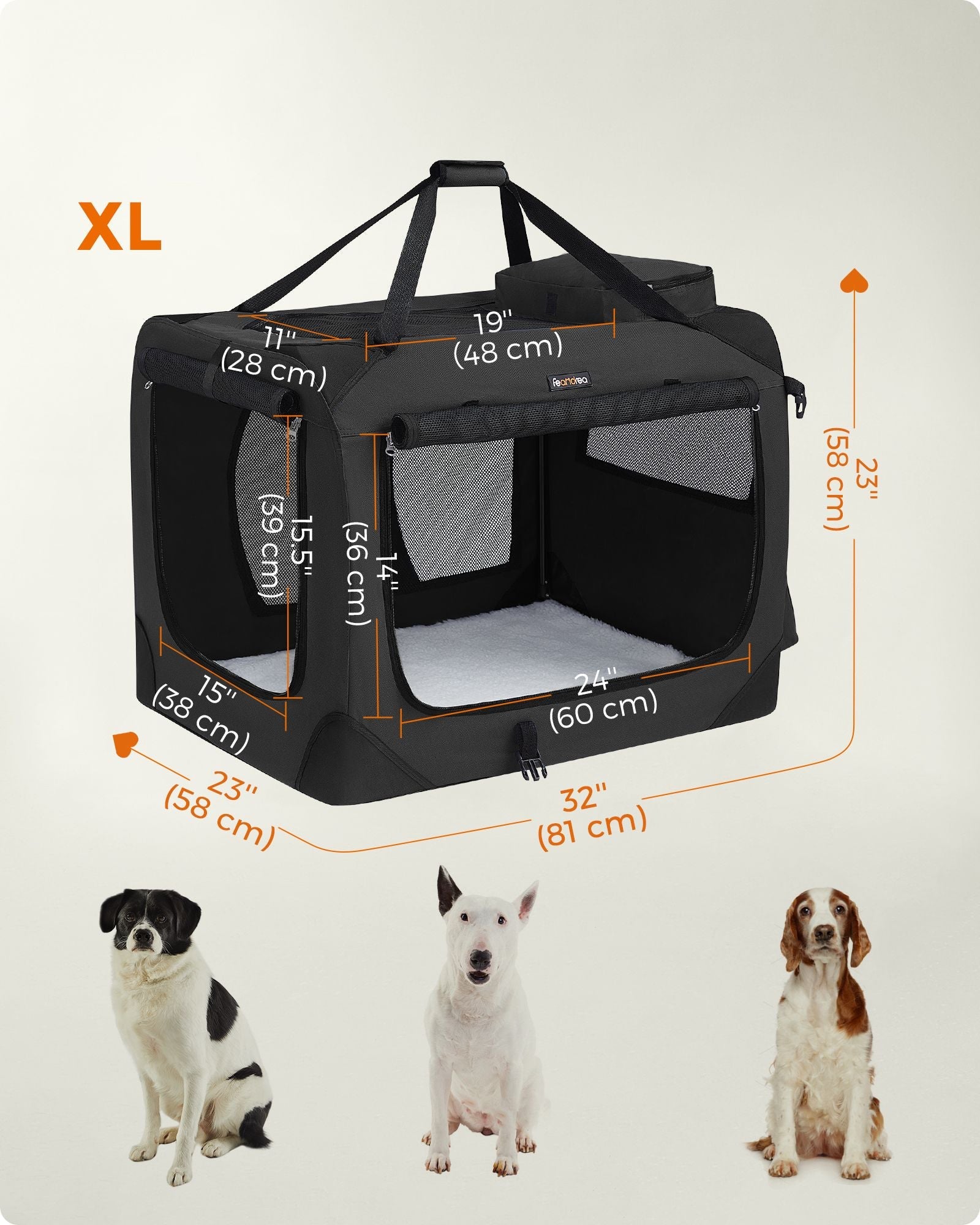 32 Inches Collapsible Soft Dog Crate