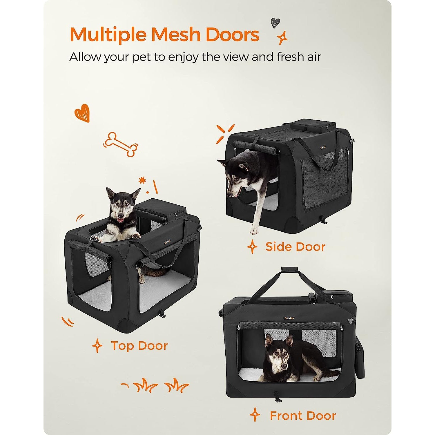 36 Inches Collapsible Soft Dog Crate