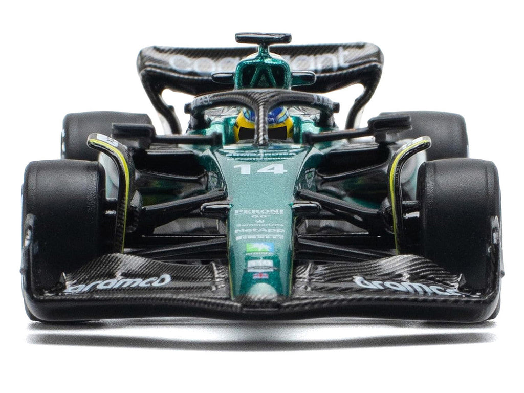 Aston Martin AMR23 #14 Fernando Alonso "Formula One F1 World Championship" (2023) 1/64 Diecast Model Car by Pop Race