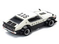 Skyline KPGC110 "Kenmeri" RHD (Right Hand Drive) "Japan National Police Agency Livery" Black and White 1/64 Diecast Model Car by Pop Race