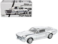 Shelby Mustang GT500 Silver Chrome 1/64 Diecast Model Car by Pop Race
