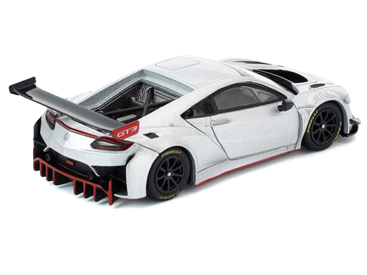 Honda NSX GT3 EVO22 Silver Metallic "Brazilian Event Exclusive" 1/64 Diecast Model Car by Pop Race