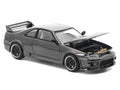 GTR R33 400R RHD (Right Hand Drive) Dark Chrome "The Dark Chrome Series" 1/64 Diecast Model Car by Pop Race