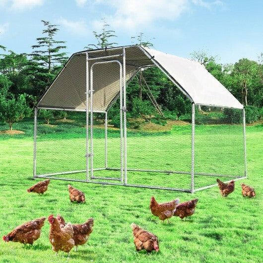 9.5 x 6.5 Feet Large Walk In Chicken Run Cage