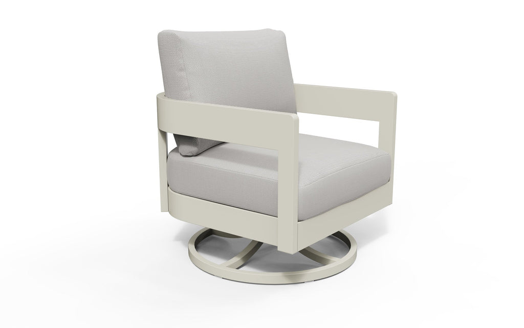 Aconcagua 4-Piece Aluminum Living Room Set With Swivel Chairs