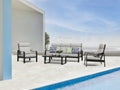 Conchay 4-Piece Aluminum Living Room Set