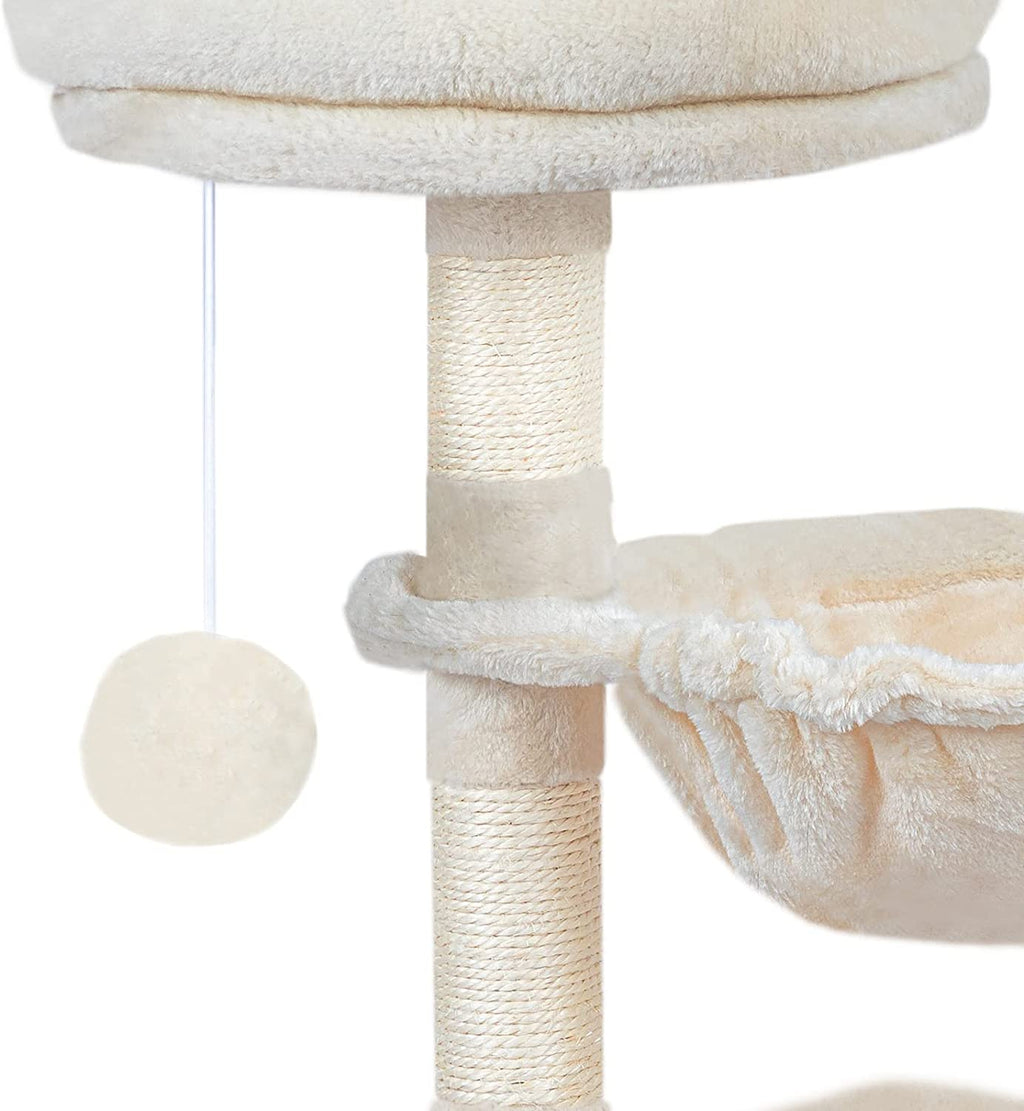 Cat Tree Tower with Luxury Condo, Basket Hammock