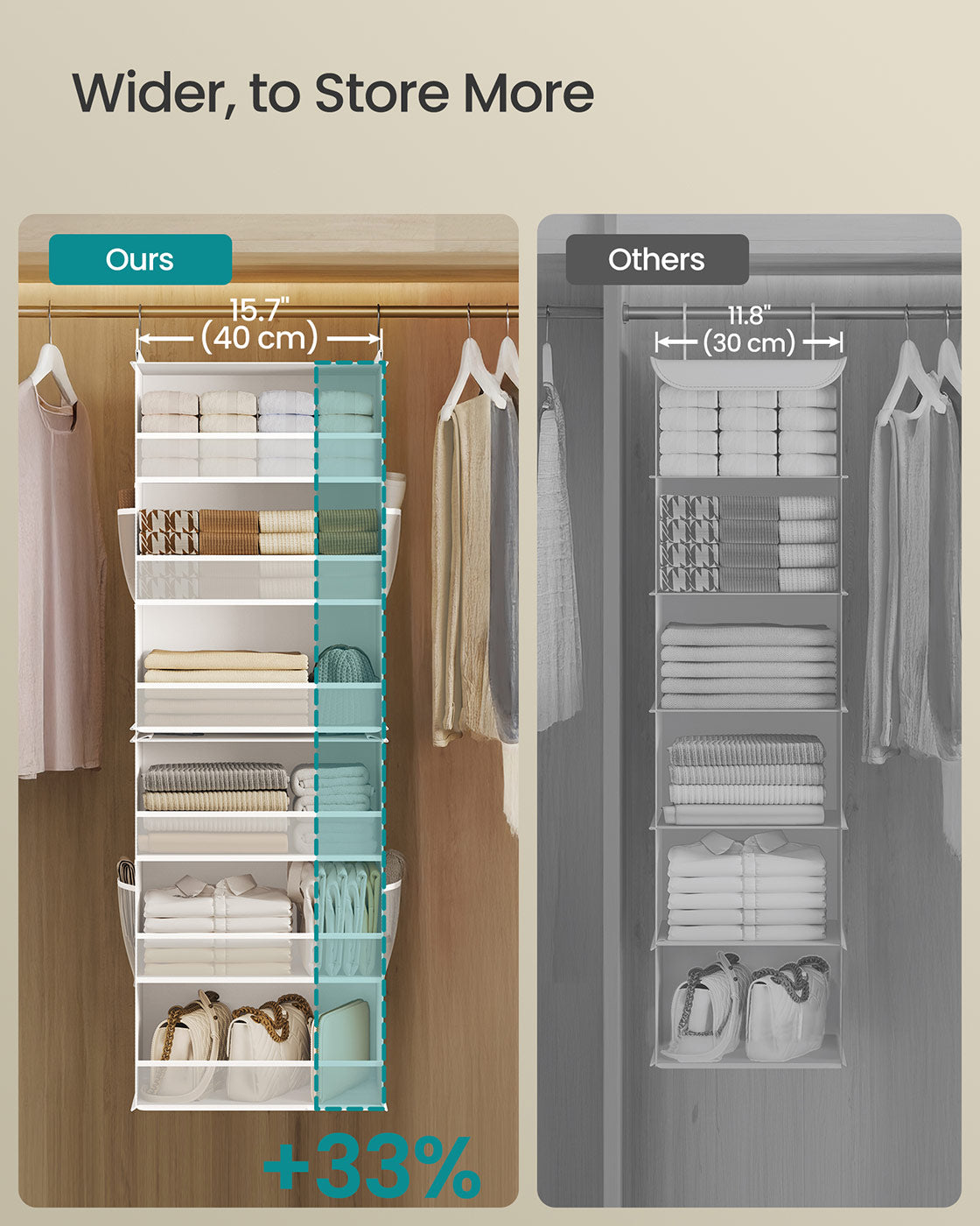6-Tier Hanging Closet Organizer